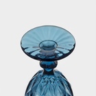 Бокал для вина Magistro «Круиз», 250 мл, 8×15.3 см, стекло, синий - Фото 6