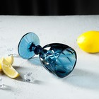 Бокал стеклянный Magistro «Круиз», 250 мл, 8×15,3 см, цвет синий - Фото 8