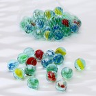 Декор стекло "Шарики с рисунком" (250 гр) микс - Фото 1