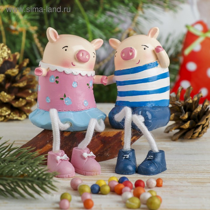 Сувенир полистоун "Милый поросёнок" МИКС 7х5,5х5 см - Фото 1