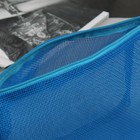 Косметичка ПВХ, отдел на молнии, цвет синий - Фото 3