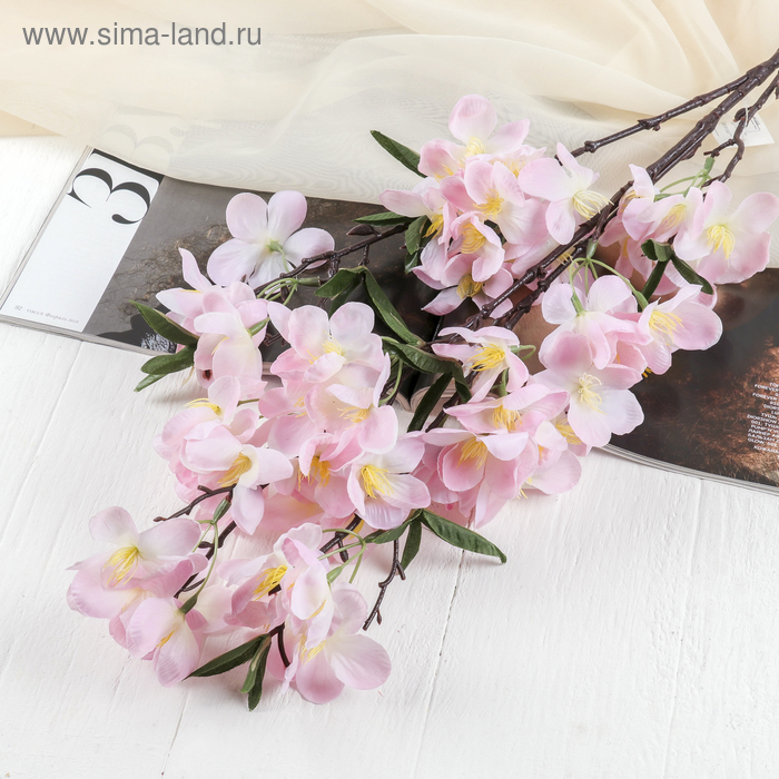 Цветы искусственные "Молочай миля" 6*85 см, розовый - Фото 1
