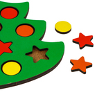 Новогодняя мозаика «Новый год! Нарядная ёлочка», 17 × 12,5 × 2 см, кружок: 1,8 см, звезда: 2,4 см - Фото 4