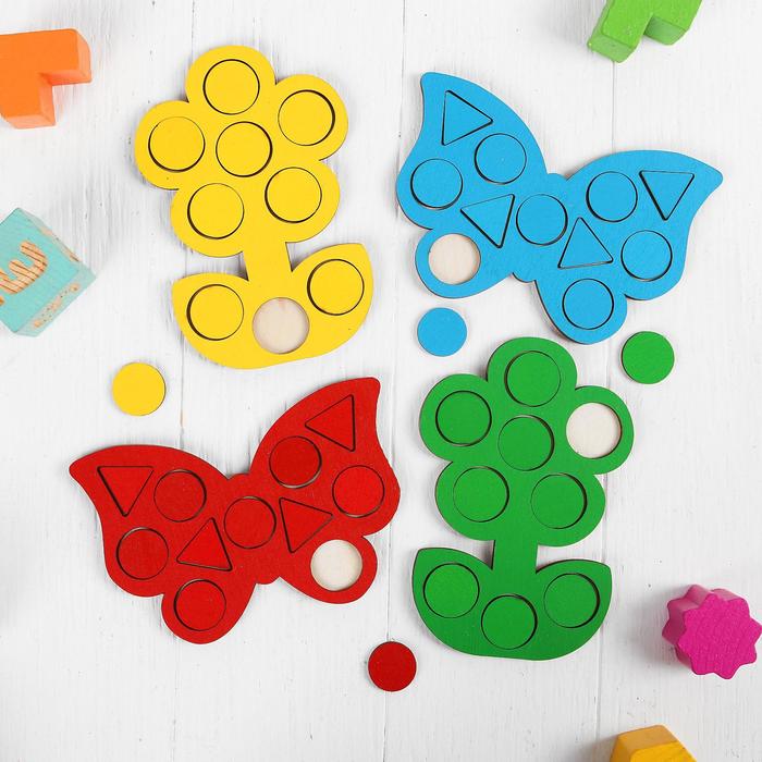 Мозаика «Бабочки и цветочки», 15 х 10 см 43829