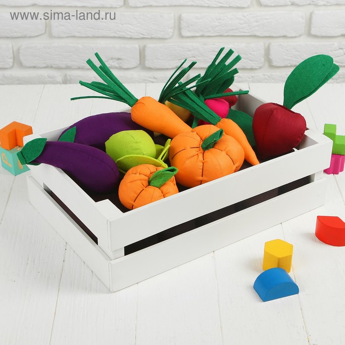 Игровой набор "Овощи в ящике" - Фото 1