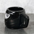 Кружка керамическая «Шлем», чёрная, 600 мл , цвет чёрный - Фото 5