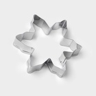 Формы для печенья Доляна «Колокольчик, снежинка», набор 6 предметов, металл, серебристые - Фото 3