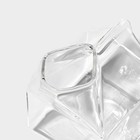 Молочник Доляна «Пакет», 400 мл, 9×7×10.3 см, стекло, прозрачный - Фото 4