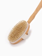 Щётка массажная для тела, из натуральной щетины, с ручкой, гладкая - Фото 4