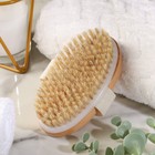 Щётка массажная для тела, из натуральной щетины, гладкая - Фото 6