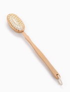 Щётка массажная для тела, из натуральной щетины, двусторонняя, с ручкой, гладкая - Фото 7