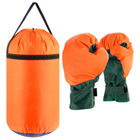 Набор боксёрский детский: перчатки, груша d=25 см, h=40 см, цвет МИКС - Фото 2