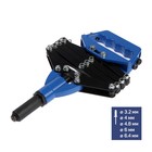 Заклепочник ТУНДРА, 800 мм, усиленный, заклепки 3.2 - 4 - 4.8 - 6 - 6.4 мм - Фото 5