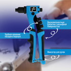 Заклепочник ТУНДРА, 210 мм, 2К рукоятки, заклепки 2.4 - 3.2 - 4 - 4.8 мм - Фото 5