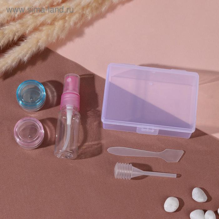 Набор для хранения, в футляре, 5 предметов, цвет МИКС - Фото 1