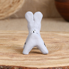 Сувенир «Зайка», белый, серый, 3,5×4×5,5 см, каргопольская игрушка, микс - Фото 4