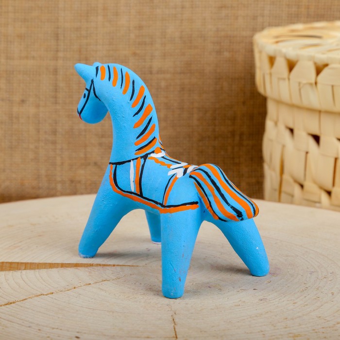 Сувенир «Конь», 5,5×6×8 см, каргопольская игрушка - фото 1887804544
