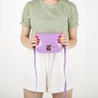 Сумка женская, отдел на клапане, длинный ремень, цвет фиолетовый - Фото 5