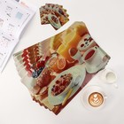 Набор салфеток сервировочных на стол «Завтрак», 12 шт: (6 шт - 42×27 см), (6 шт - 10×10 см) - Фото 2