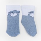 Носки детские махровые «Барашек», цвет светло-голубой меланж, размер 9-10 - Фото 1