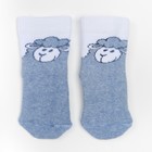 Носки детские махровые «Барашек», цвет светло-голубой меланж, размер 9-10 - Фото 2