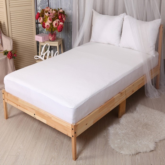 Наматрасник непромокаемый Практичный 140х200/25 натяжка мембрана, хлопок 52%, полиэстер 48% - Фото 1