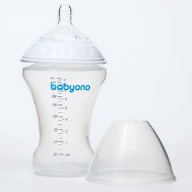 Бутылочка антиколиковая BabyOno, 260 мл, широкое горло.