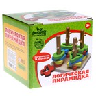 Пирамидка логическая 4 столбика, 16 деталей - Фото 4