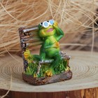 Сувенир полистоун "Лягушонок на скамеечке" МИКС 5,5х5х3,5 см - Фото 3