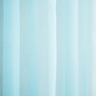 Штора-тюль для кухни Witerra 140х180см, голубой, вуаль, пэ100% - Фото 3