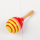 Музыкальная игрушка «Маракас», с белым горошком, цвета микс - Фото 4