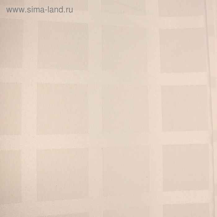 Ткань для столового белья с ГМО Геометрия ширина 155 см, длина 30 м, цвет молочный 198 г/м² - Фото 1