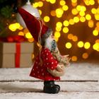 Дед Мороз "В красном с мешком" 14 см - Фото 4