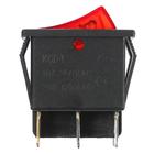 Выключатель 2 клавишный, с подсветкой, красный, 16А, 250 В - Фото 3