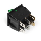 Выключатель 2 клавишный, с подсветкой, красно-зеленый, 16А - Фото 2