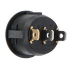 Выключатель 1 клавишный, с подсветкой, диаметр 23 мм, красный, 10 А - Фото 3