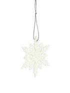 Ёлочные игрушки набор 6 шт. «Зимнее волшебство. Снежинка полярная», d=6 см, белый 3565757 Ёлочные игрушки набор 6 шт. «Зимнее волшебство. Снежинка полярная», d=6 см, белый 3565757