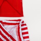 Пижама детская, размер 56, рост 98-104 см красный/белый (Снеговик) - Фото 5