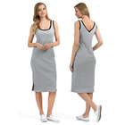 Платье для беременных Аврил 45378 цвет серый меланж, р-р 48 - Фото 1
