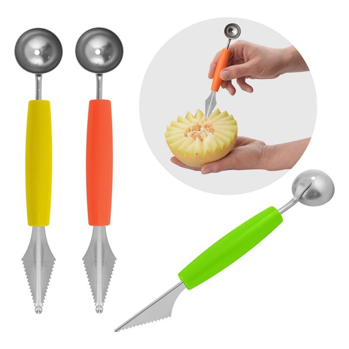 Инструмент для карвинга овощей и фруктов, цвет МИКС - фото 1886322455
