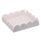 Коробка для кондитерских изделий с PVC крышкой «Цени моменты», 13 х 13 х 3 см - Фото 1