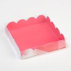Коробка для кондитерских изделий с PVC-крышкой «Любовь», 13 × 13 × 3 см - Фото 3