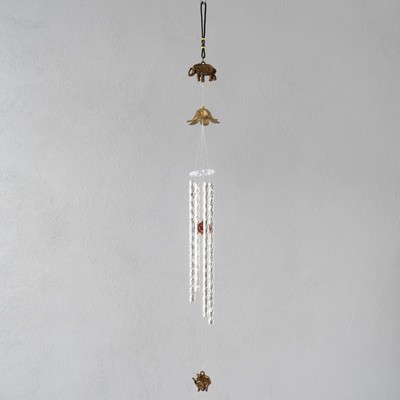 Музыка ветра «Слоны», металл, 4 трубки, 60 см, МИКС