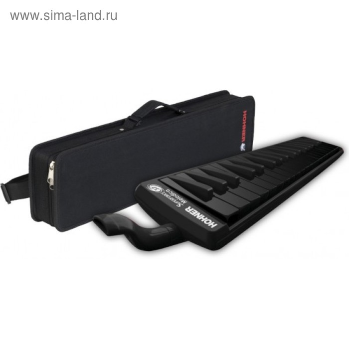 Духовая мелодика HOHNER Superforce 37 клавиш,  черный с черными клавишами f-f'' (C94331) - Фото 1