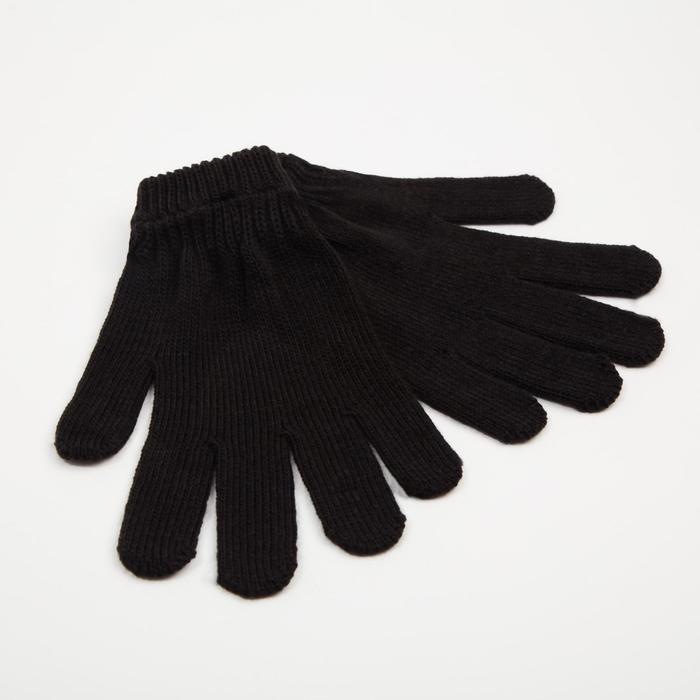 Перчатки мужские, цвет чёрный, размер 20 - фото 1906939689