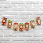 Гирлянда новогодняя «Скоро новый год», с прищепками - Фото 3