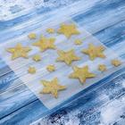 Наклейка на стекло «Звёздочки», набор - 15 шт., 14×13 см, золотистые - Фото 2