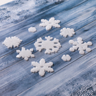 Наклейка на стекло «Снежинка», набор - 9 шт., 18.5×18.5 см, белая - Фото 2