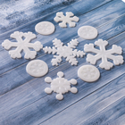 Наклейка на стекло «Белая снежинка», набор - 9 шт., 18.5×18.5 см - Фото 2