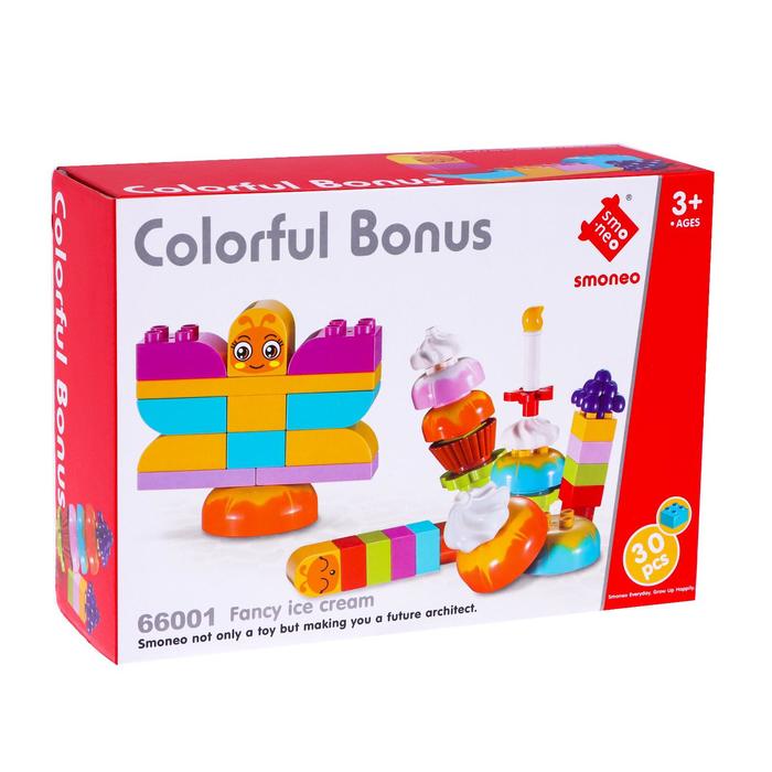 Конструктор «Забавные кексы», 30 деталей 43852